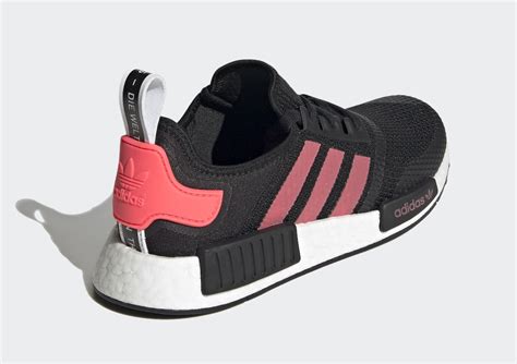 adidas pink and black nmd|pink and white adidas nmds.